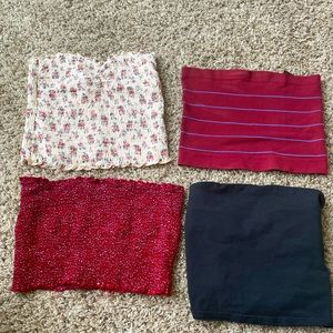 ❤️sold❤️ Urban Outfitters Tube Top Set of 4